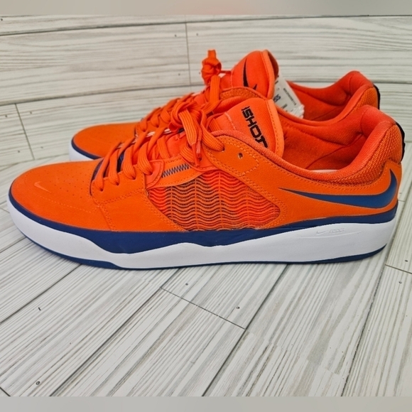 Nike SB Isod Wair Premium Skate Shoes in Orange Black and Blue Jay Size 12 NWOB - Picture 2 of 14